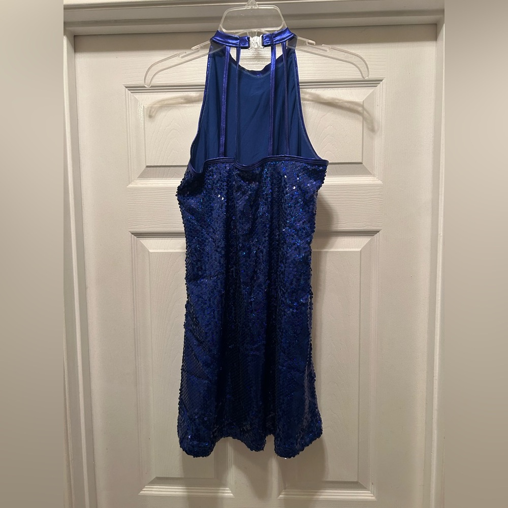 Elegant Blue Women's Dance Dress - Picture 4 of 8